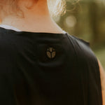 BLACK Womens Velocity Running Singlet Back