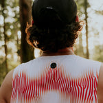 VELOCITY ORANGE Mens Velocity Running Singlet Lifestyle