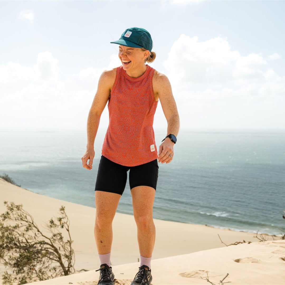 Orange Running Singlet on Model