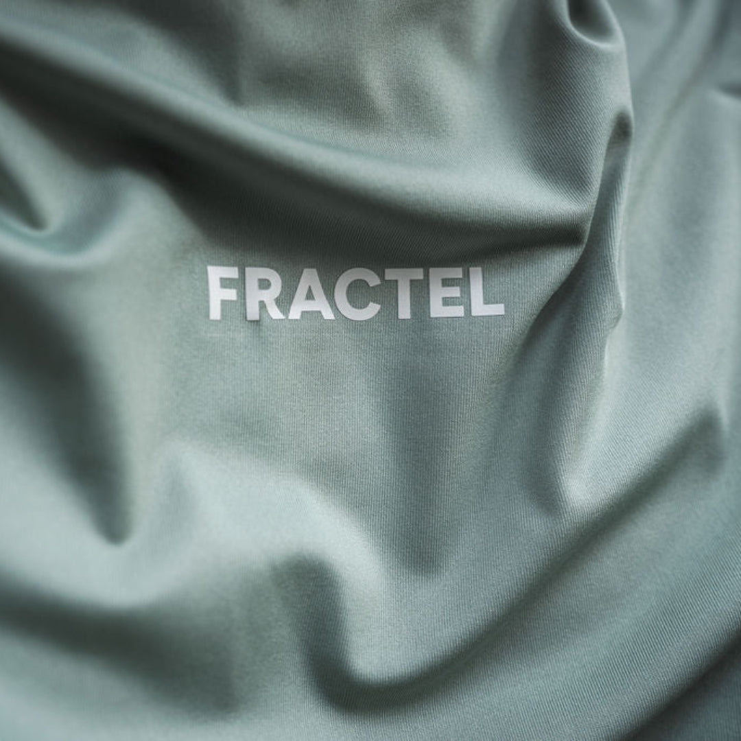 Mens Green Running Short Sleeve Top