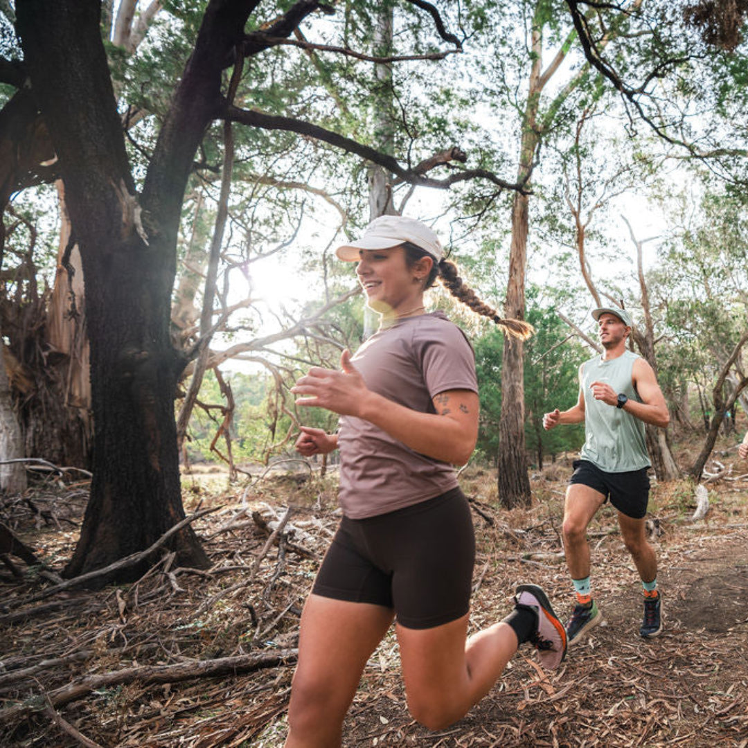 Womens Purple Running Short Sleeve Top