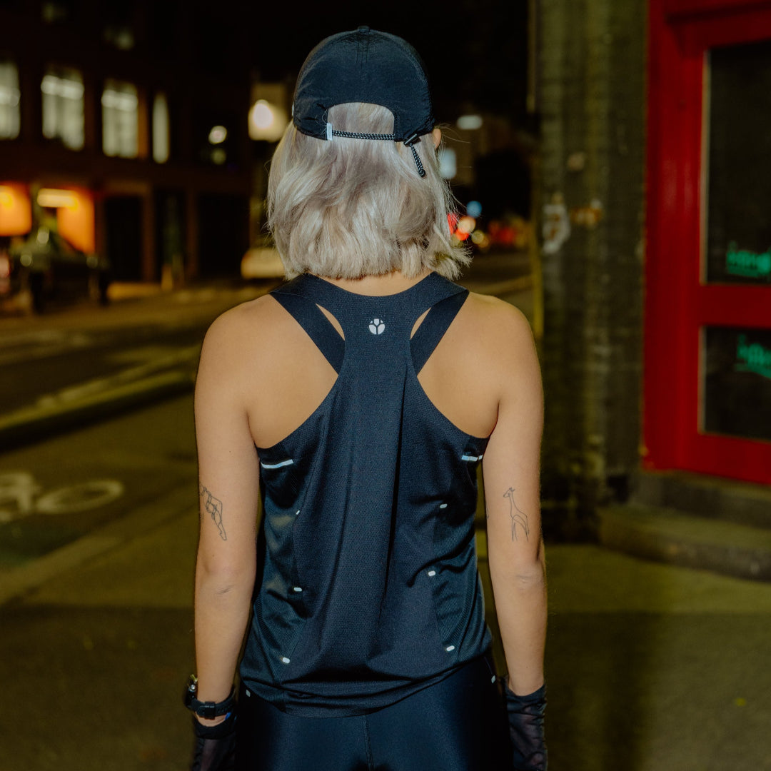 Women's V-BLACK Race Singlet