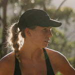 Black Running Cap E-Series on Model