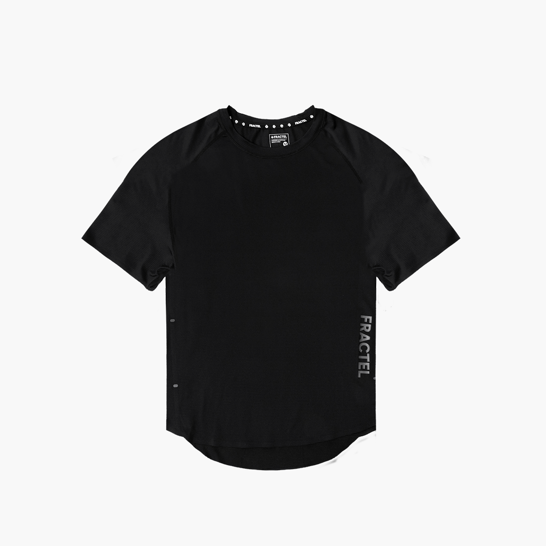 BLACK Womens Velocity Running Tee Front