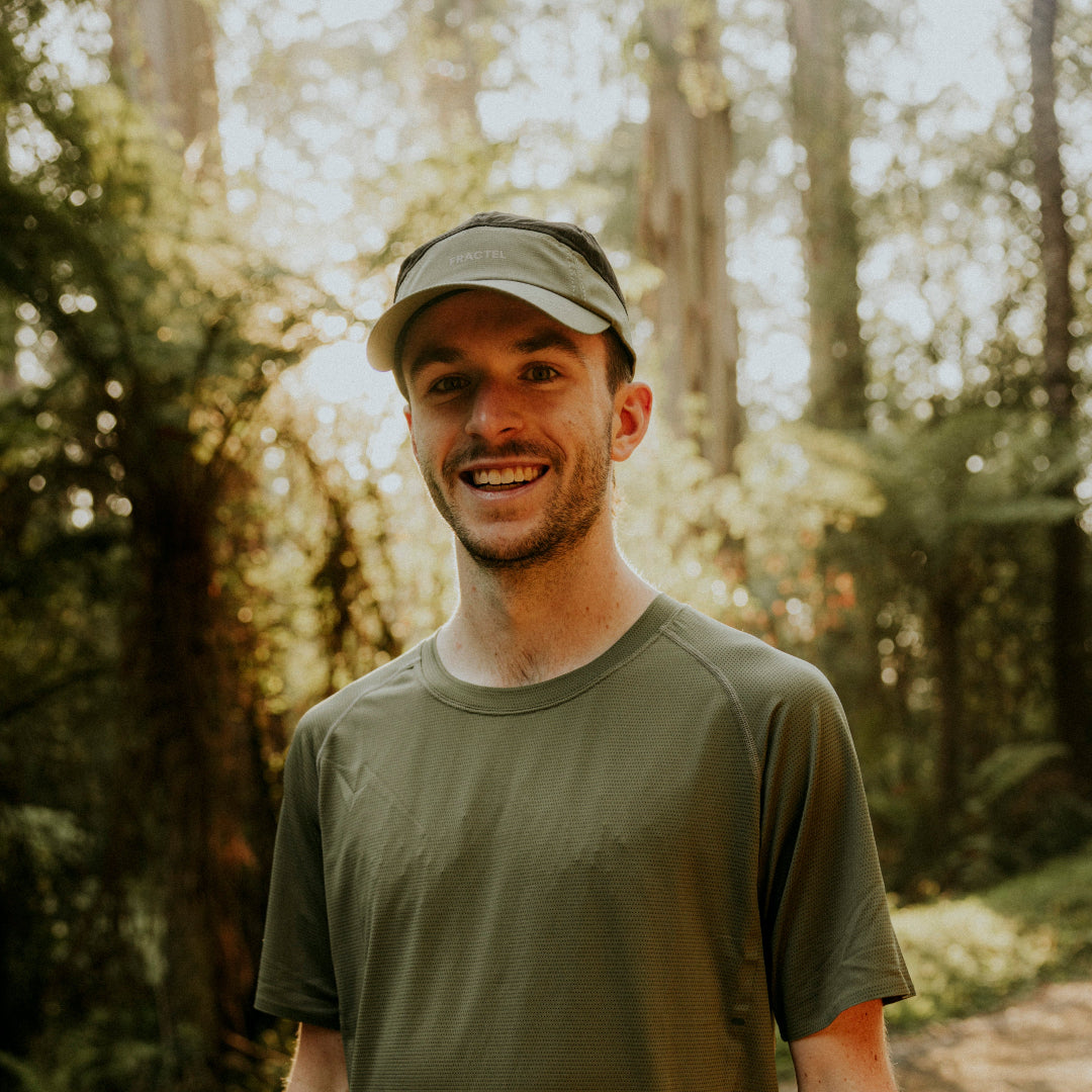 Olive R-Series Cap on Model
