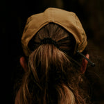 E-Series Beige Running Cap High Ponytail