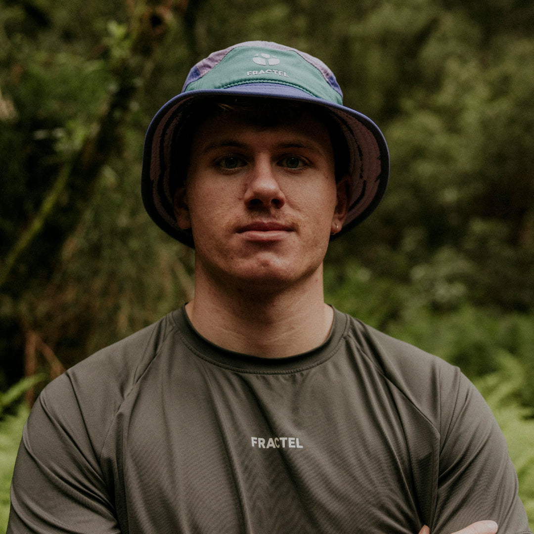 B-Series Purple Bucket Running Hat