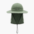 A-OLIVE Adventure Hat, front view with cape