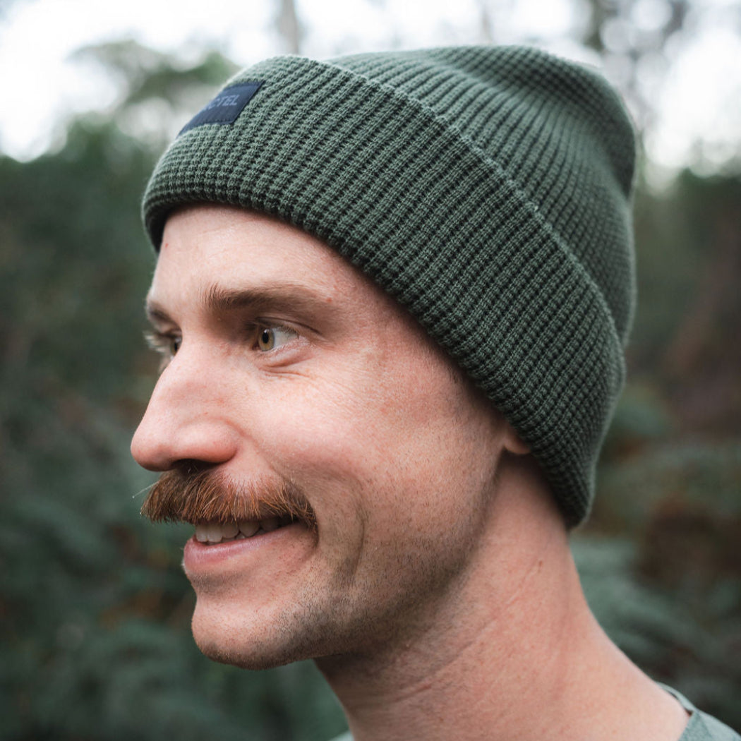 Green Running Beanie Hat
