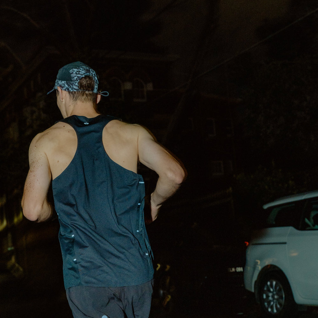 Men's V-BLACK Race Singlet