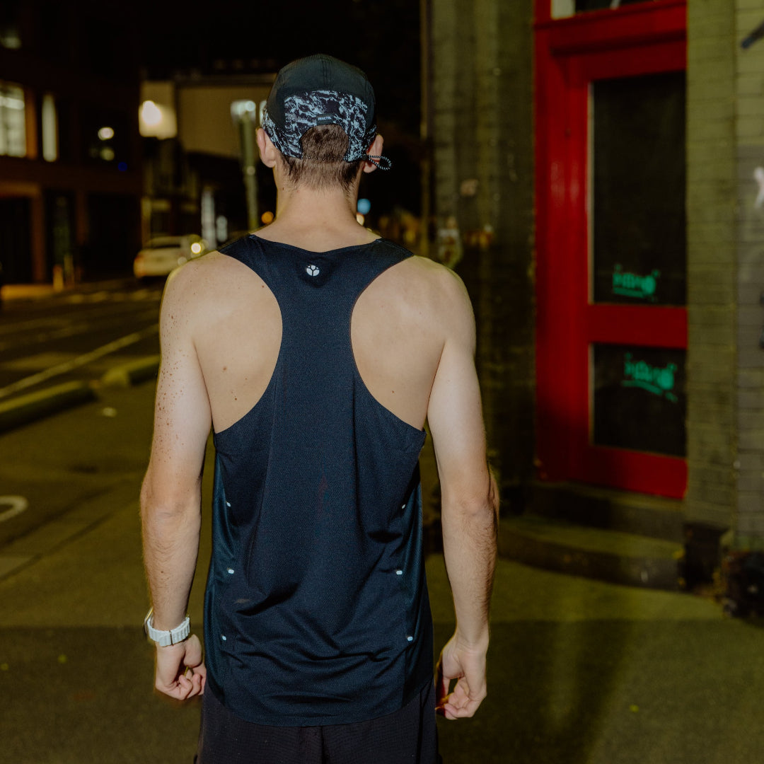 Men's V-BLACK Race Singlet