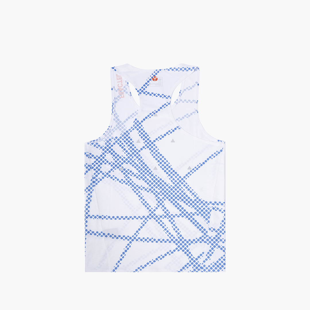 Men's V-BUTTERFLY EFFECT COBALT Race Singlet