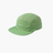 Fractel M-CANOPY Running Cap in sage green with perforated side panels, angled view