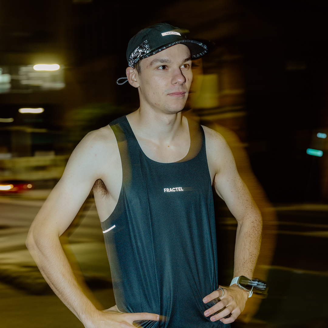 Men's V-BLACK Race Singlet
