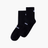Fractel black performance running socks, front view