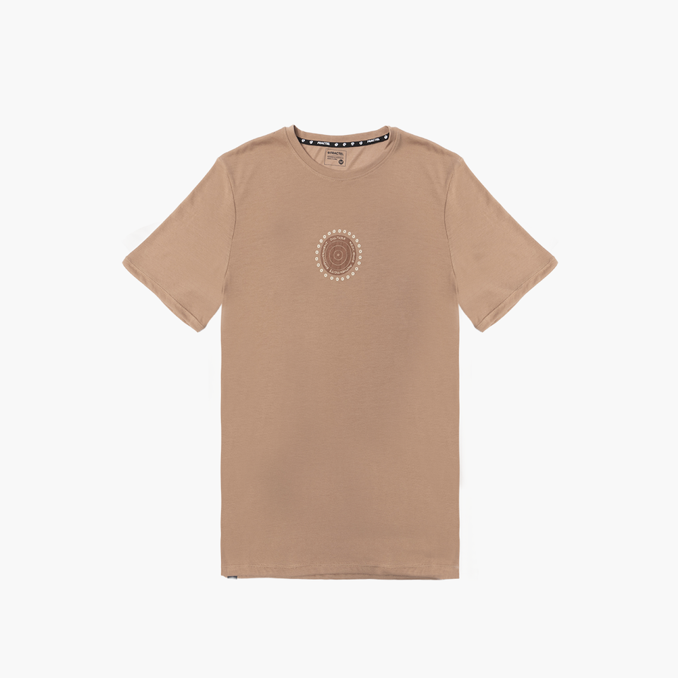 Unisex Fractel CT-Condil running tee in brown, front view