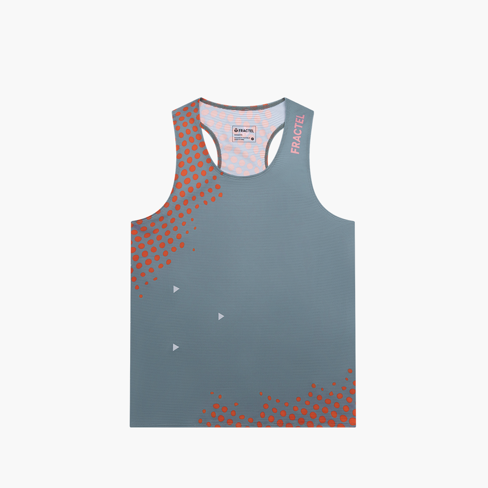 Women's V-ATTRACTOR STEELE Race Singlet, front view