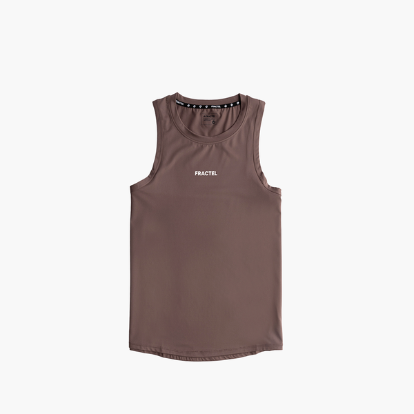 Women's Sierra Running Singlet in Brown|Fractel| – FRACTEL