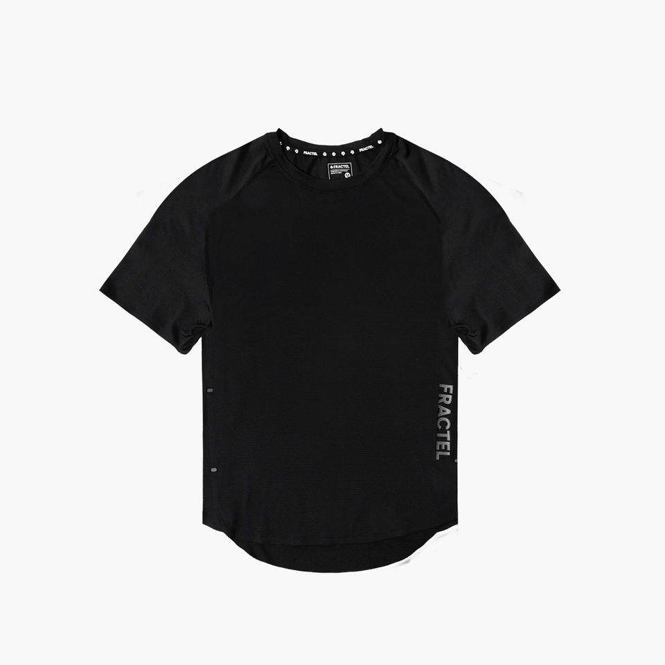 BLACK Womens Velocity Running Tee Front