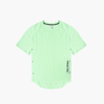 VELOCITY LIME Womens Velocity Running Tee Front